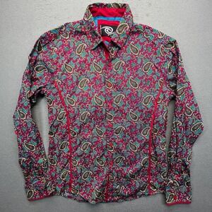 Caviar‎ Dremes Mens Paisley Long Sleeve Button Up Shirt M Designed in USA